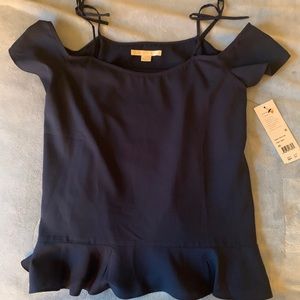 New with tags Cooper & Ella navy tank blouse.